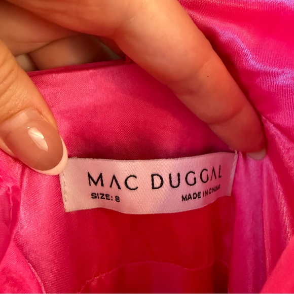 Mac Duggal Vibrant Pink Maxi Dress - Picture 4 of 9